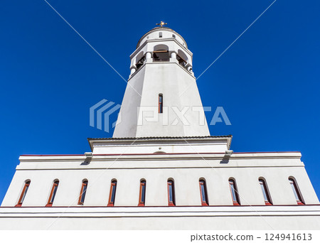 Church bell tower 124941613