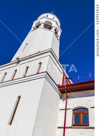 Church bell tower 124941614