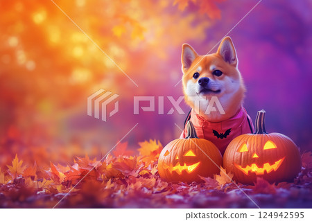 Pets and Annual Events | Halloween (Shiba Inu) 124942595