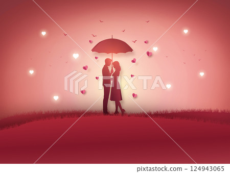 composite image of businesswoman holding umbrella 124943065