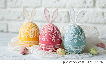 easter cake with eggs easter cake with eggs 124943197