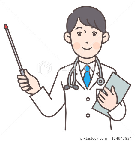 有指點棒的醫生 124943854
