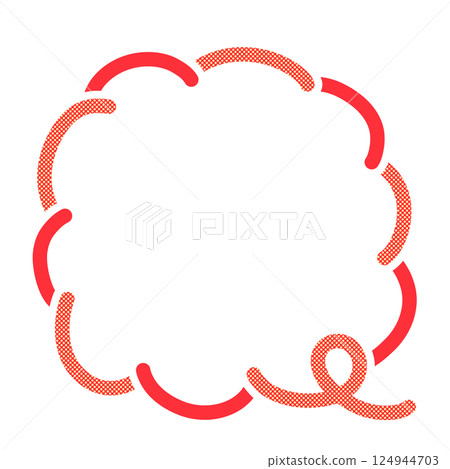 Warm color speech bubble frame Warm color speech bubble frame 124944703