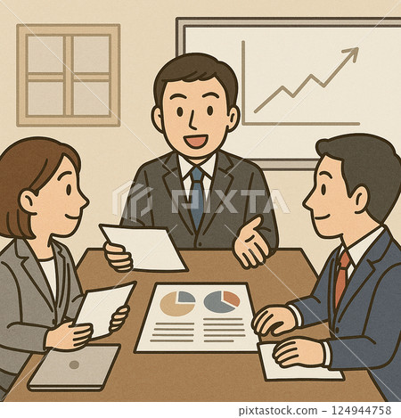 辦公室工作人員開會 124944758