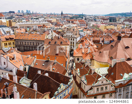 從布拉格天文鐘的觀景台看到的景色 124944861