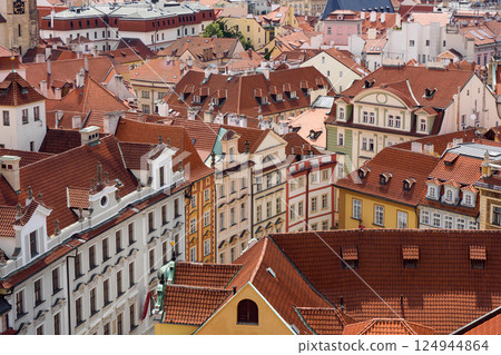 從布拉格天文鐘的觀景台看到的景色 124944864