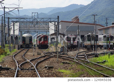會津鐵道風景 會津田島站車輛段 124945036