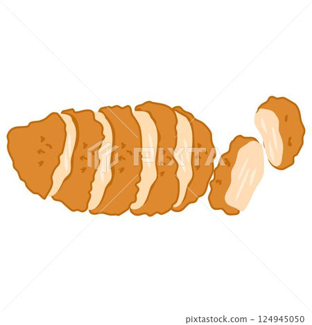 Breaded Chicken Cutlet or Chicken Katsu 124945050