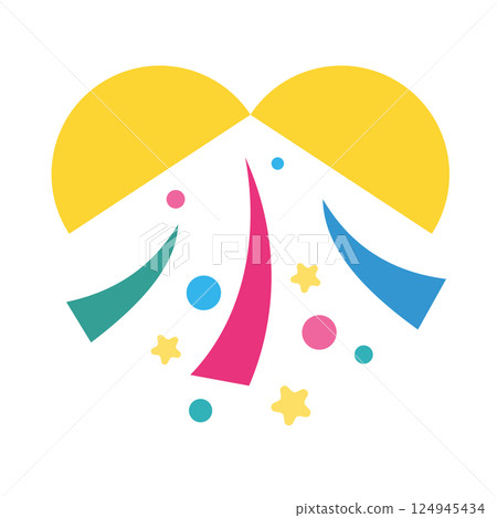 Simple Kusudama vector illustration material Simple Kusudama vector illustration material 124945434
