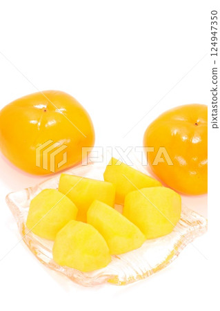 Okesa柿子切甜點新潟縣明亮的背景 124947350