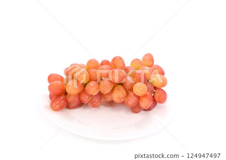 Kaiji Grapes, Red Grapes, Yamanashi Prefecture, Light Background 124947497