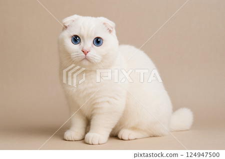 Scottish Fold White Cat Scottish Fold White Cat 124947500