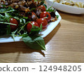 Simple, home-cooked dinner 124948205