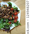 Simple, home-cooked dinner 124948207