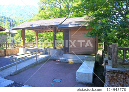 Chugoku region, Daisen-Oki National Park, Ogamiyama Shrine, foot bath just before the approach, Daisen Town, Tottori Prefecture (2) 124948778