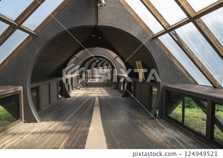 世界遺產禦所野遺址內的御所野繩文公園的Kikiki吊橋 124949521