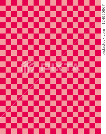 Pink checkered pattern 124950067