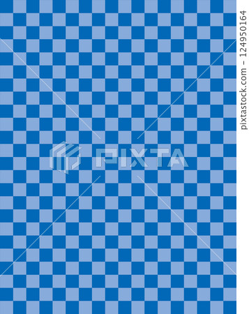 Blue checkered pattern 124950164
