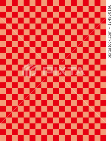 Red checkered pattern Red checkered pattern 124950166