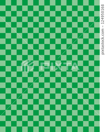 Green checkered pattern 124950168
