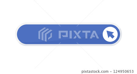 Click here empty banner icon in flat style. Ecommerce vector illustration on isolated background. Shopping button sign business concept. Click here empty banner icon in flat style. Ecommerce vector illustration on isolated background. Shopping button sign business concept. 124950653