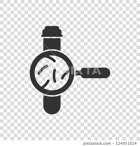 Blood test tube icon in flat style. Hematology vector illustration on isolated background. Laboratory flask sign business concept. Blood test tube icon in flat style. Hematology vector illustration on isolated background. Laboratory flask sign business concept. 124951024