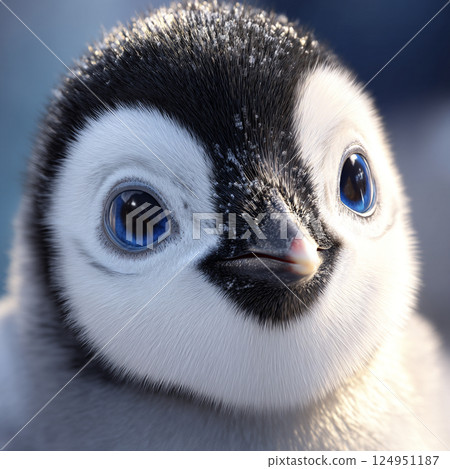 Standing penguin AI image 124951187