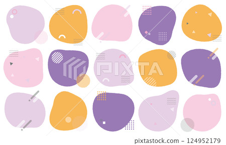 Geometric frame_ Purple 124952179