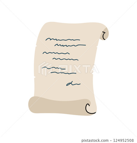 Paper scroll Paper scroll 124952508