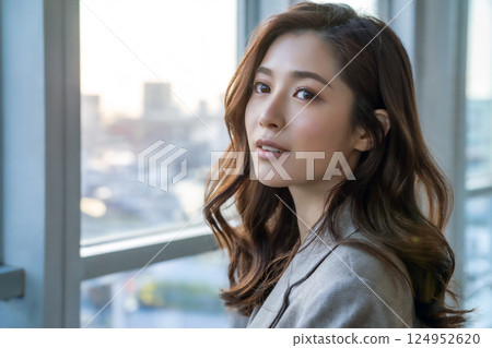 Young Japanese Businesswoman Generative AI 124952620