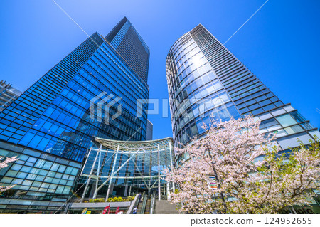 日本東京城市景觀。神田淡路町2丁目沃特拉斯的景色。新時代的一線希望=第9 日本東京城市景觀。神田淡路町2丁目沃特拉斯的景色。新時代的一線希望=第9 124952655