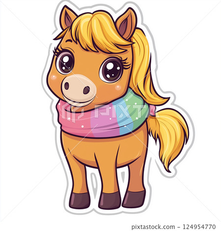 Illustration material: Horse Illustration material: Horse 124954770