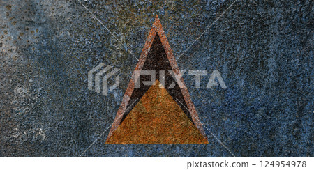Saint Lucia state flag on a metal surface. Dirty grunge Saint Lucia flag. Saint Lucia state flag on a metal surface. Dirty grunge Saint Lucia flag. 124954978