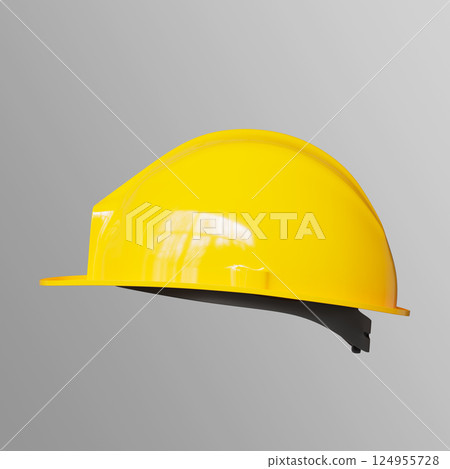 Industrial Safety Helmet Mock up. 3D Rendering 124955728