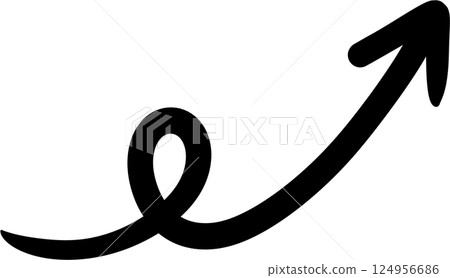 Hand drawing arrow symbol icon for decorate Hand drawing arrow symbol icon for decorate 124956686