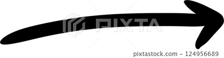 Hand drawing arrow symbol icon for decorate Hand drawing arrow symbol icon for decorate 124956689