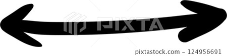 Hand drawing arrow symbol icon for decorate Hand drawing arrow symbol icon for decorate 124956691