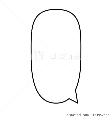 白色背景上的簡單語音氣泡圖 124957366
