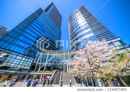 日本東京城市景觀。神田淡路町2丁目沃特拉斯的景色。新時代的一線希望=第9 日本東京城市景觀。神田淡路町2丁目沃特拉斯的景色。新時代的一線希望=第9 124957465