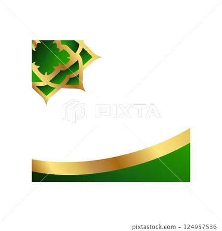 Islamic Theme Luxury Twibbon Border Frame 124957536