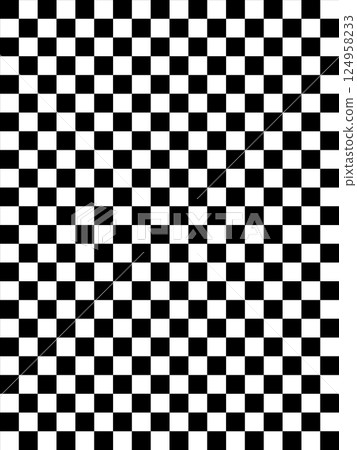 黑白格紋圖案 124958233
