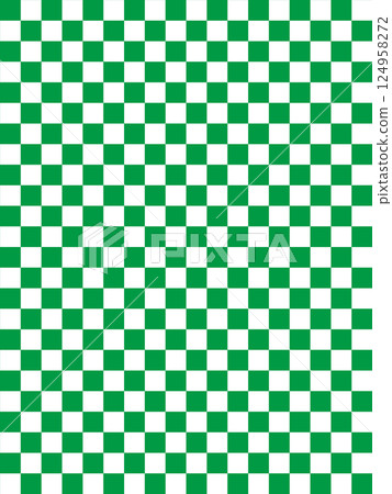 Green checkered pattern 124958272