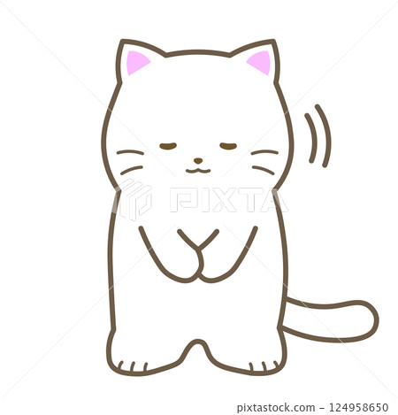 White Cat/Bow 124958650