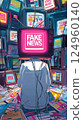Fake News - Modern Disinformation Concept 124960140