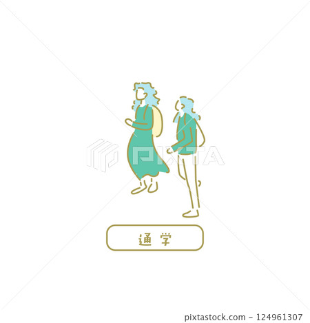 學校/教師插圖 學校/教師插圖 124961307