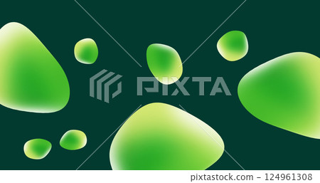 氣泡摘要背景資料綠色 124961308