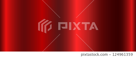 Metallic red with a gradient. A banner with a metallic gradient texture. 124961359