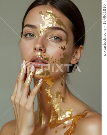 Golden Sparkles of Elegance Golden Sparkles of Elegance 124961810