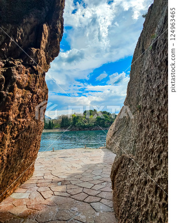 Rocky Coastline and Sea in Montenegro 124963465