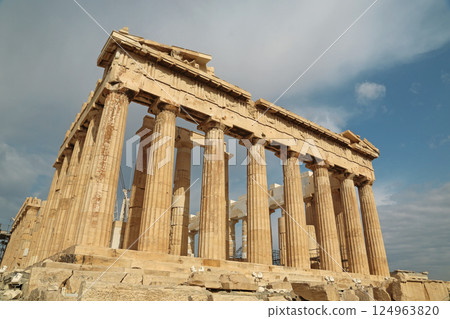 Parthenon - antique temple in Athenian Acropolis in Greece Parthenon - antique temple in Athenian Acropolis in Greece 124963820